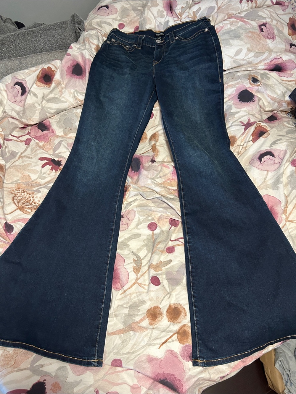 True Religion Dark Blue Women's Flared Jeans